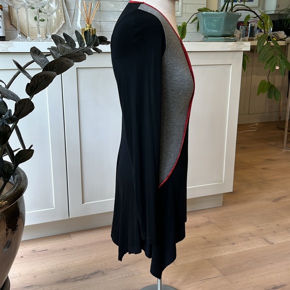 NWT Patrizia Luca shaped jersey knit tunic length handkerchief hem top - Picture 5 of 10